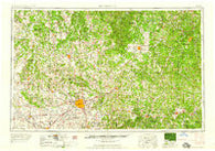 Springfield Missouri Historical topographic map, 1:250000 scale, 1 X 2 Degree, Year 1959