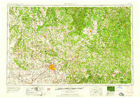 Springfield Missouri Historical topographic map, 1:250000 scale, 1 X 2 Degree, Year 1959