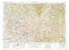 Springfield Missouri Historical topographic map, 1:250000 scale, 1 X 2 Degree, Year 1954