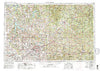 Springfield Missouri Historical topographic map, 1:250000 scale, 1 X 2 Degree, Year 1954