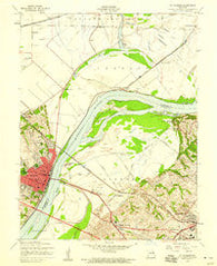 St. Charles Missouri Historical topographic map, 1:24000 scale, 7.5 X 7.5 Minute, Year 1954