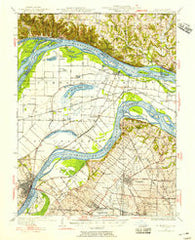 St. Charles Missouri Historical topographic map, 1:62500 scale, 15 X 15 Minute, Year 1927