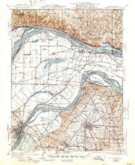 St. Charles Missouri Historical topographic map, 1:62500 scale, 15 X 15 Minute, Year 1933