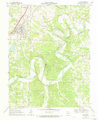 St. Clair Missouri Historical topographic map, 1:24000 scale, 7.5 X 7.5 Minute, Year 1969