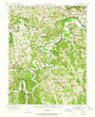 St. Clair Missouri Historical topographic map, 1:62500 scale, 15 X 15 Minute, Year 1947