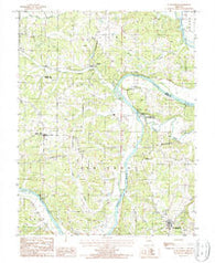 St. Elizabeth Missouri Historical topographic map, 1:24000 scale, 7.5 X 7.5 Minute, Year 1987
