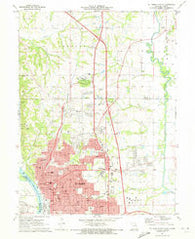 St. Joseph North Missouri Historical topographic map, 1:24000 scale, 7.5 X 7.5 Minute, Year 1971