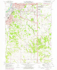 St. Joseph South Missouri Historical topographic map, 1:24000 scale, 7.5 X 7.5 Minute, Year 1971