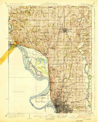 St. Joseph Missouri Historical topographic map, 1:62500 scale, 15 X 15 Minute, Year 1926