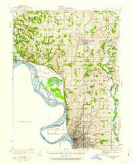 St. Joseph Missouri Historical topographic map, 1:62500 scale, 15 X 15 Minute, Year 1924