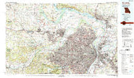 St Louis Missouri Historical topographic map, 1:100000 scale, 30 X 60 Minute, Year 1985