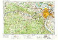 St. Louis Missouri Historical topographic map, 1:250000 scale, 1 X 2 Degree, Year 1963