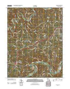Stanton Missouri Historical topographic map, 1:24000 scale, 7.5 X 7.5 Minute, Year 2012