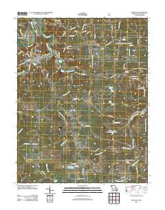 Steelville Missouri Historical topographic map, 1:24000 scale, 7.5 X 7.5 Minute, Year 2011