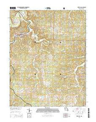 Steelville Missouri Current topographic map, 1:24000 scale, 7.5 X 7.5 Minute, Year 2015