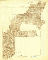 Steelville Missouri Historical topographic map, 1:48000 scale, 15 X 15 Minute, Year 1932