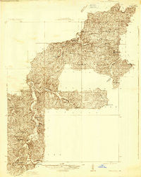 Steelville Missouri Historical topographic map, 1:48000 scale, 15 X 15 Minute, Year 1932