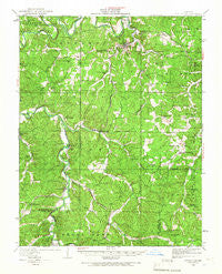 Steelville Missouri Historical topographic map, 1:62500 scale, 15 X 15 Minute, Year 1933