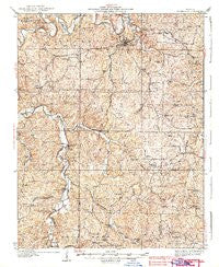 Steelville Missouri Historical topographic map, 1:62500 scale, 15 X 15 Minute, Year 1937