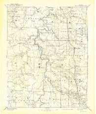 Stockton Missouri Historical topographic map, 1:125000 scale, 30 X 30 Minute, Year 1886