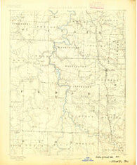 Stockton Missouri Historical topographic map, 1:125000 scale, 30 X 30 Minute, Year 1886