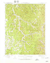 Stone Hill Missouri Historical topographic map, 1:62500 scale, 15 X 15 Minute, Year 1941