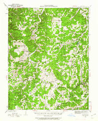 Stoutland Missouri Historical topographic map, 1:62500 scale, 15 X 15 Minute, Year 1933