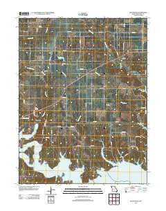 Stoutsville Missouri Historical topographic map, 1:24000 scale, 7.5 X 7.5 Minute, Year 2012
