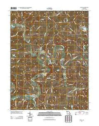 Strain Missouri Historical topographic map, 1:24000 scale, 7.5 X 7.5 Minute, Year 2012