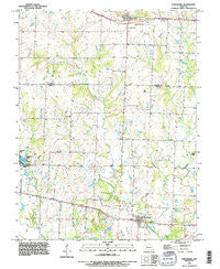 Strasburg Missouri Historical topographic map, 1:24000 scale, 7.5 X 7.5 Minute, Year 1990