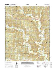 Stringtown Missouri Current topographic map, 1:24000 scale, 7.5 X 7.5 Minute, Year 2015