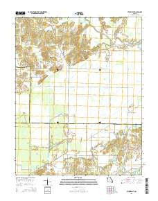 Sturdivant Missouri Current topographic map, 1:24000 scale, 7.5 X 7.5 Minute, Year 2015