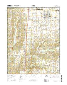 Sturgeon Missouri Current topographic map, 1:24000 scale, 7.5 X 7.5 Minute, Year 2014