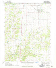 Sturgeon Missouri Historical topographic map, 1:24000 scale, 7.5 X 7.5 Minute, Year 1969