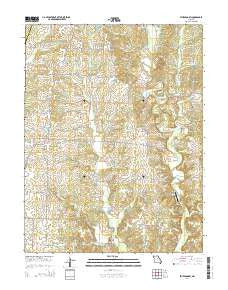 Sturgeon SW Missouri Current topographic map, 1:24000 scale, 7.5 X 7.5 Minute, Year 2014