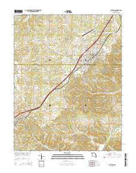 Sullivan Missouri Current topographic map, 1:24000 scale, 7.5 X 7.5 Minute, Year 2015