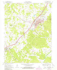 Sullivan Missouri Historical topographic map, 1:24000 scale, 7.5 X 7.5 Minute, Year 1969