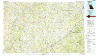 Sullivan Missouri Historical topographic map, 1:100000 scale, 30 X 60 Minute, Year 1985