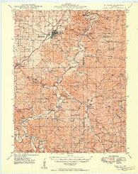 Sullivan Missouri Historical topographic map, 1:62500 scale, 15 X 15 Minute, Year 1949