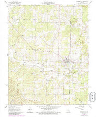 Summersville Missouri Historical topographic map, 1:24000 scale, 7.5 X 7.5 Minute, Year 1968