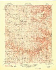 Summersville Missouri Historical topographic map, 1:62500 scale, 15 X 15 Minute, Year 1948