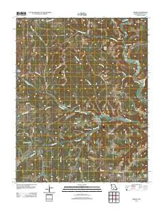 Sweden Missouri Historical topographic map, 1:24000 scale, 7.5 X 7.5 Minute, Year 2012