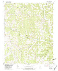 Sweden Missouri Historical topographic map, 1:24000 scale, 7.5 X 7.5 Minute, Year 1982