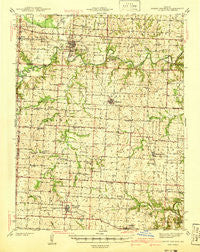 Sweet Springs Missouri Historical topographic map, 1:62500 scale, 15 X 15 Minute, Year 1941