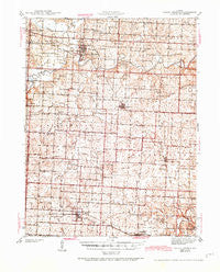 Sweet Springs Missouri Historical topographic map, 1:62500 scale, 15 X 15 Minute, Year 1939
