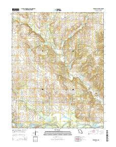 Taberville Missouri Current topographic map, 1:24000 scale, 7.5 X 7.5 Minute, Year 2015
