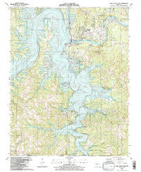 Table Rock Dam Missouri Historical topographic map, 1:24000 scale, 7.5 X 7.5 Minute, Year 1989