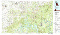 Table Rock Lake Missouri Historical topographic map, 1:100000 scale, 30 X 60 Minute, Year 1985