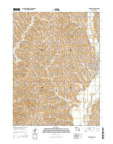 Tarkio West Missouri Current topographic map, 1:24000 scale, 7.5 X 7.5 Minute, Year 2014