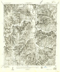 Tarsney Missouri Historical topographic map, 1:24000 scale, 7.5 X 7.5 Minute, Year 1955